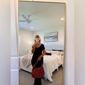 Dooney & Bourke Red Logo Hobo Shoulder Bag